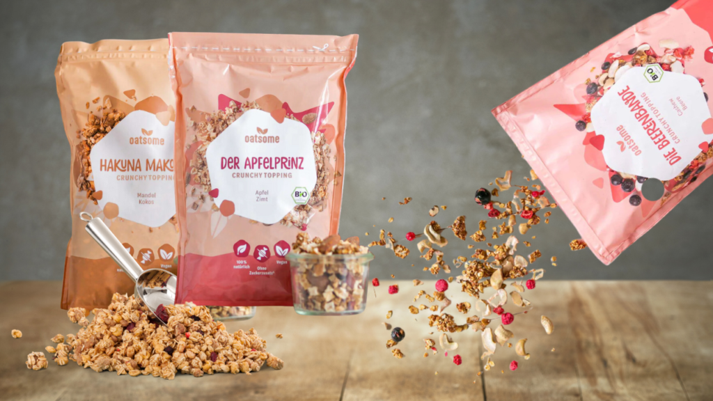 Oatsome Crunchy Toppings im Test mit dem Hakuna Makokos, Der Apfelprinz und Die Beerenbande